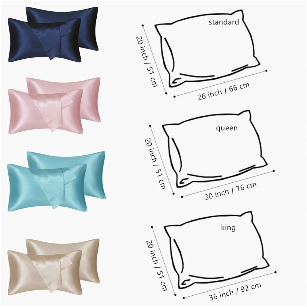 Satin Artificial Silk Pillowcase 75D