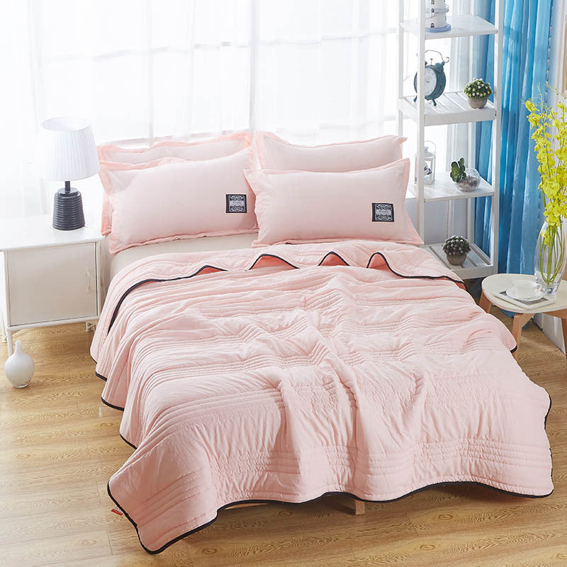 Pure Color Cooling Summer Blanket – Lightweight & Airy Quilt