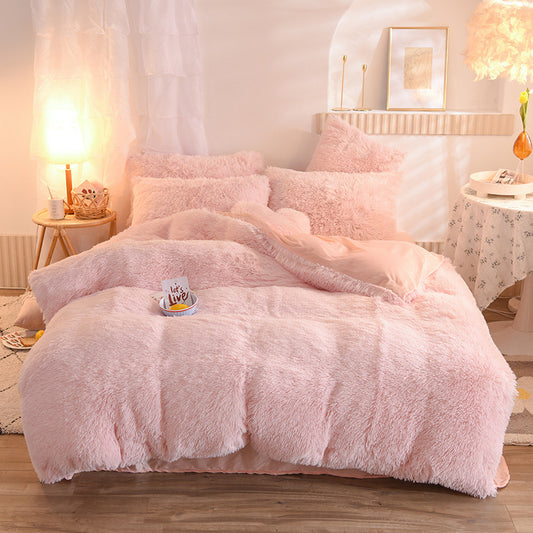 Luxury Plush Fleece Winter Bedding Set – Warm & Fluffy Comfort