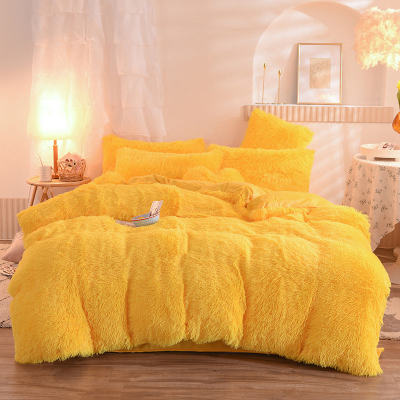 Luxury Plush Fleece Winter Bedding Set – Warm & Fluffy Comfort