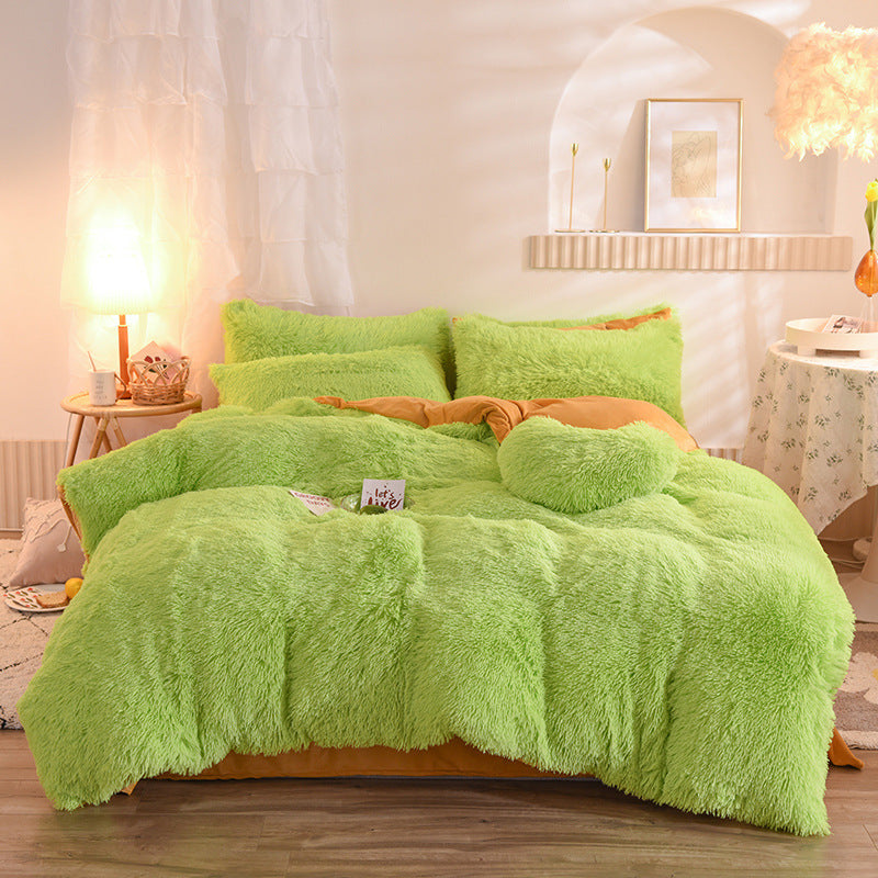 Luxury Plush Fleece Winter Bedding Set – Warm & Fluffy Comfort