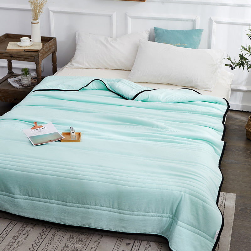 Pure Color Cooling Summer Blanket – Lightweight & Airy Quilt