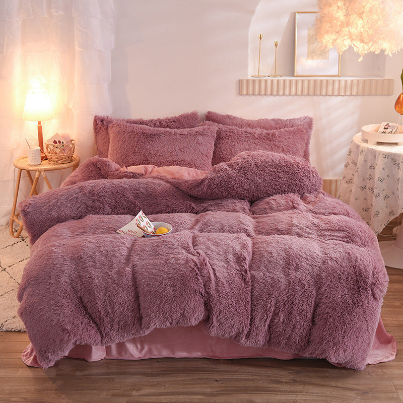 Luxury Plush Fleece Winter Bedding Set – Warm & Fluffy Comfort