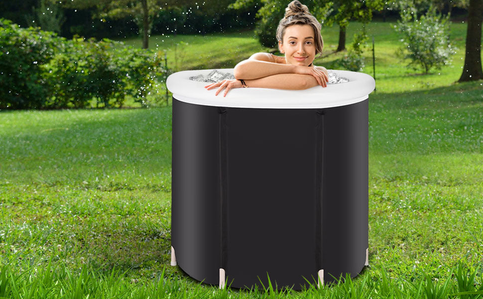 Portable Insulated Ice Tub for Cold Water Therapy & Recovery