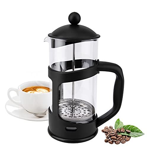 Mini French Press Coffee Maker – 12oz 1-Cup Coffee Press with Stainless Steel Filter, Ideal for Coffee Lovers