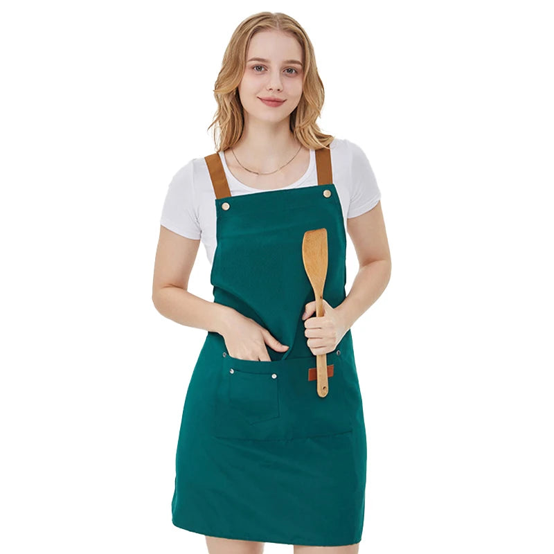 Kitchen Apron Unisex with Pockets