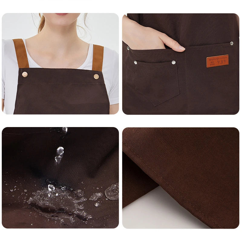 Kitchen Apron Unisex with Pockets