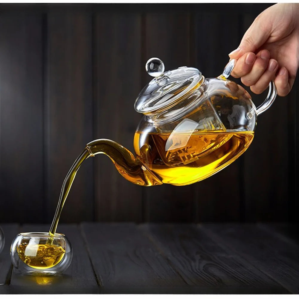 Heat-Resistant Glass Tea Pot