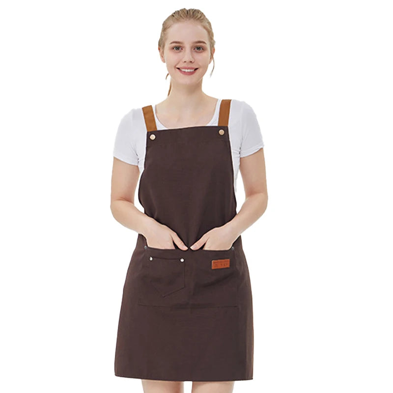 Kitchen Apron Unisex with Pockets