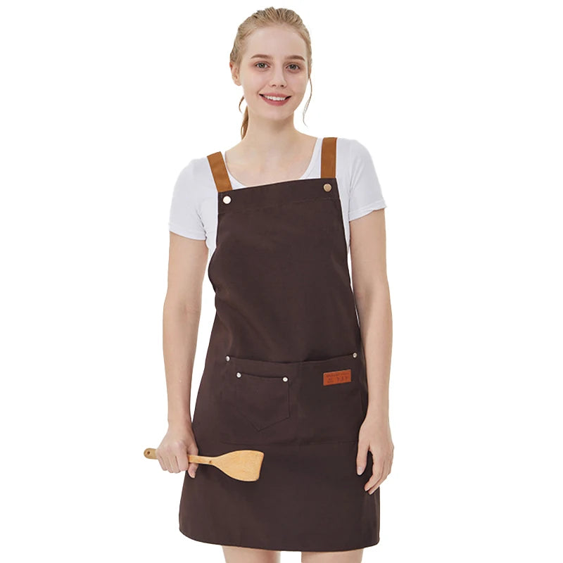 Kitchen Apron Unisex with Pockets