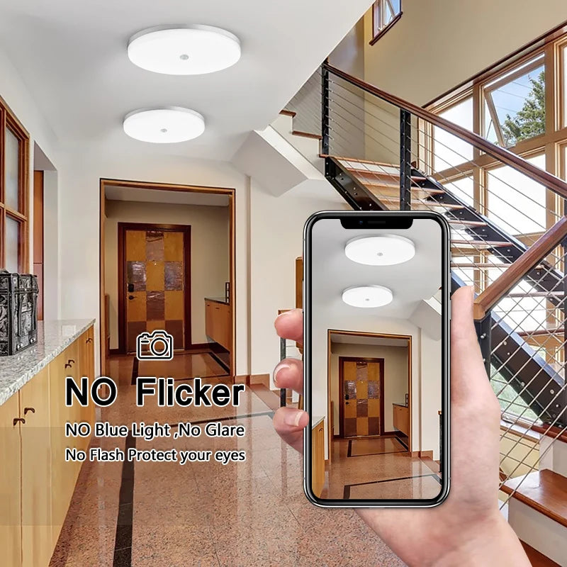 Sensor Smart Home Lighting LED Ceiling Light Auto PIR Motion For Indoor