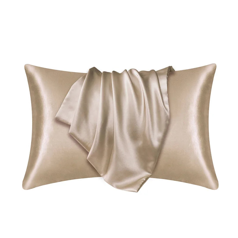 Silky Satin Pillowcase, Hair & Beauty Pillow Cover, Comfortable Home Décor