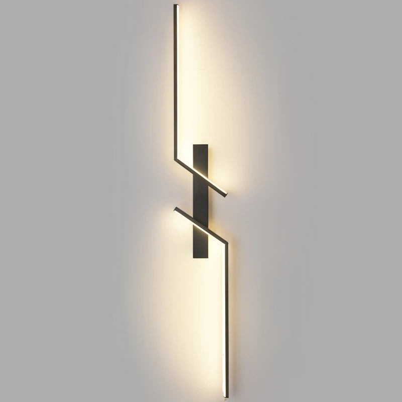 Modern Strip LED Wall Light – Minimalist Bedside & Living Room Sconce for TV Background