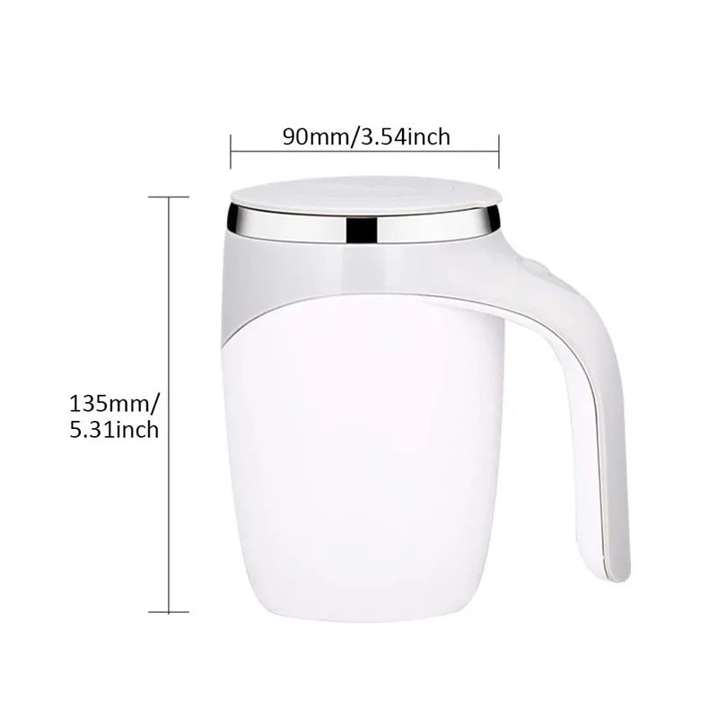 Automatic Stirring Mug – Rechargeable Stainless Steel Electric Rotating Cup for Coffee & Drinks