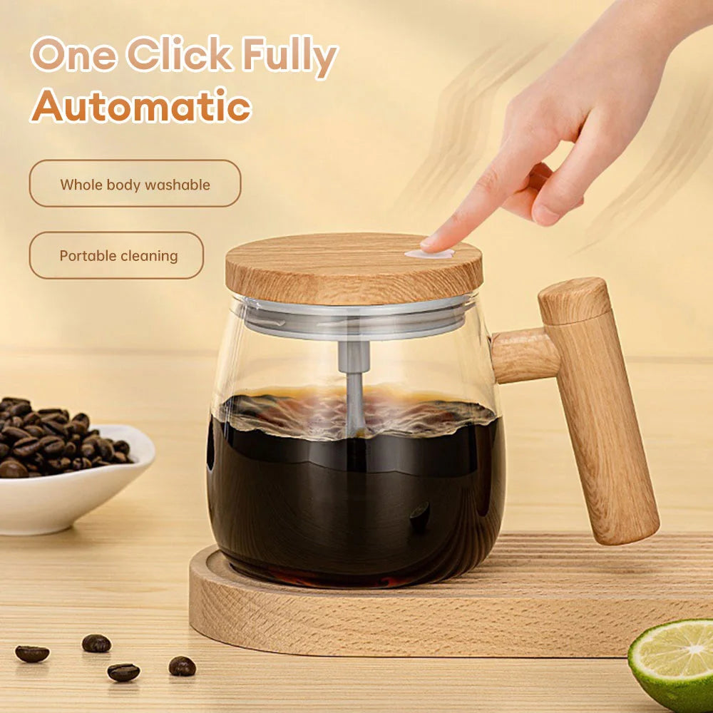 Electric Automatic Mixing Cup – 400ml Self-Stirring Mug, Waterproof for Coffee & Drinks