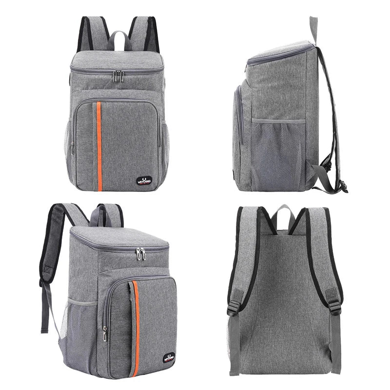 Large Capacity Waterproof Insulated Lunch Backpack – Leak-proof Picnic & Storage Bag