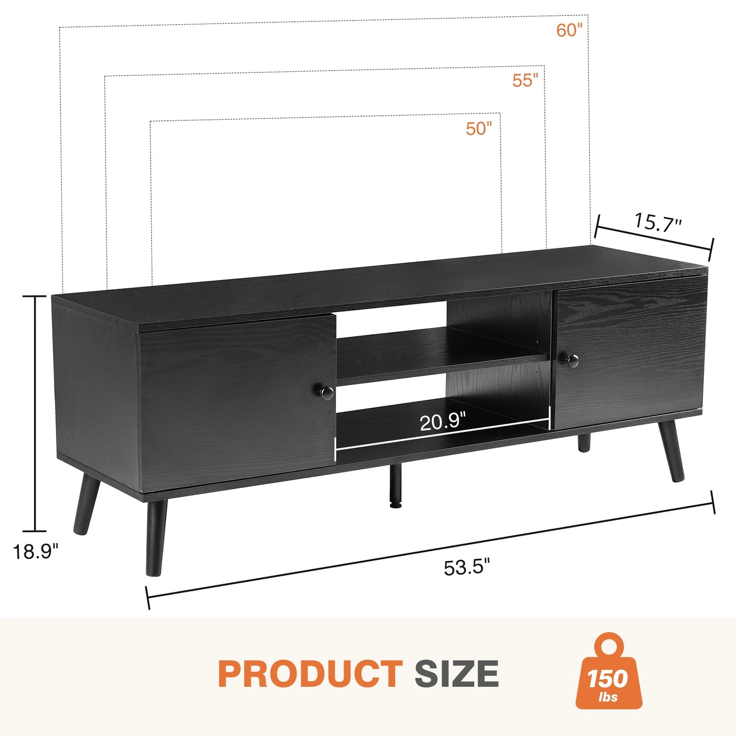 Fireplace Tv Stand For Up To 60 Inch TV Entertainment Center