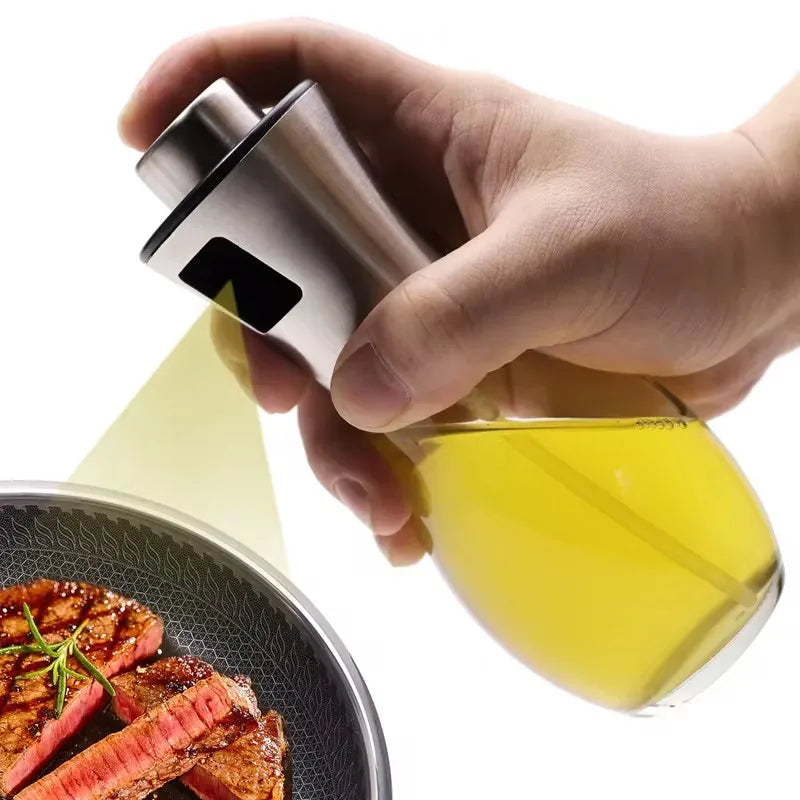 Olive Oil Sprayer Dispenser – Glass Spray for Cooking, BBQ, Air Fryer, Vinegar & Soy Sauce