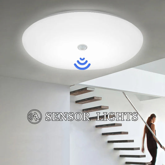 Sensor Smart Home Lighting LED Ceiling Light Auto PIR Motion For Indoor