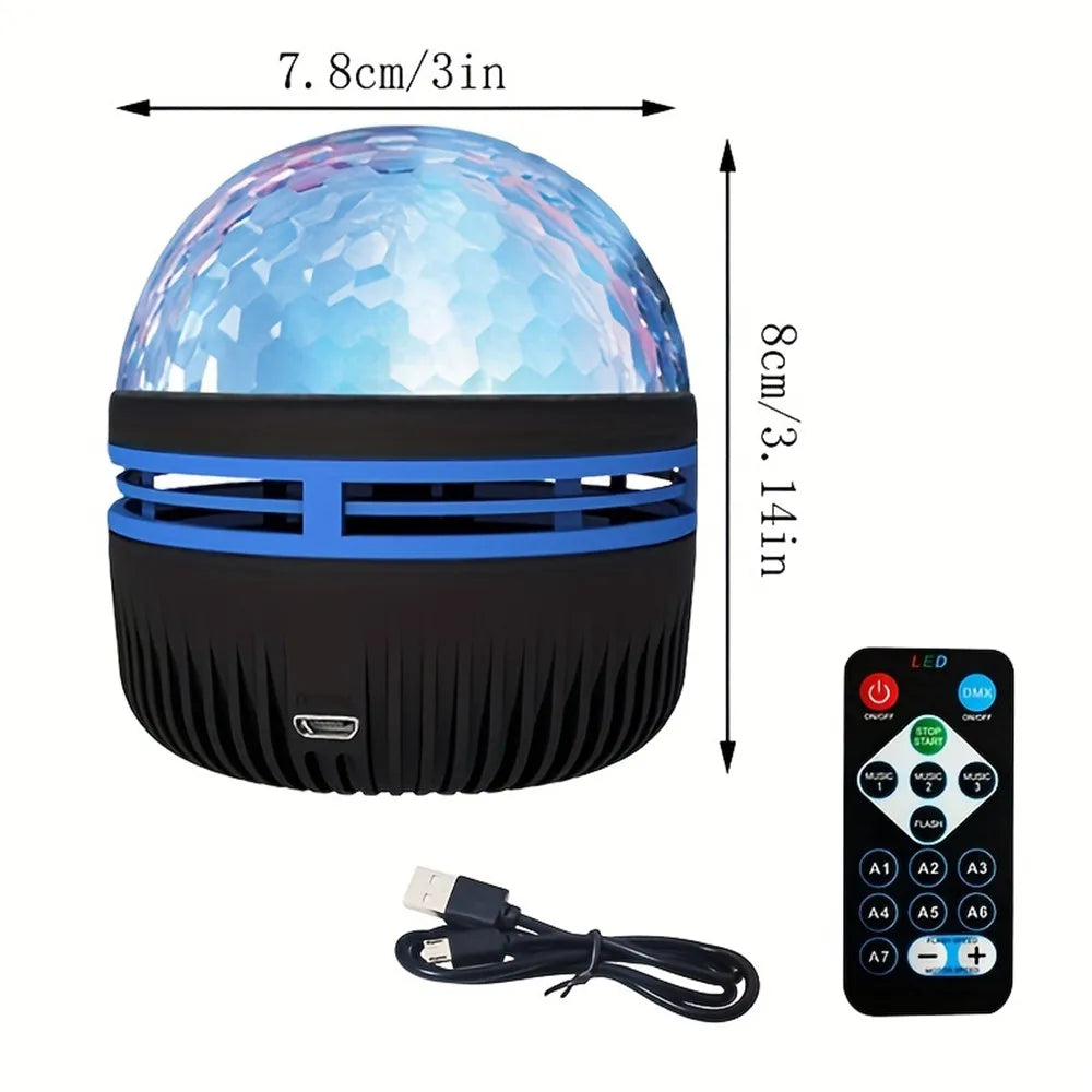 LED Starry Galaxy Projector Light - RGB Smart Aurora Lamp with Remote & USB Power for Home Décor